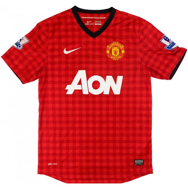Tailandia Camiseta Manchester United 1ª Kit Retro 2012 2013 Rojo